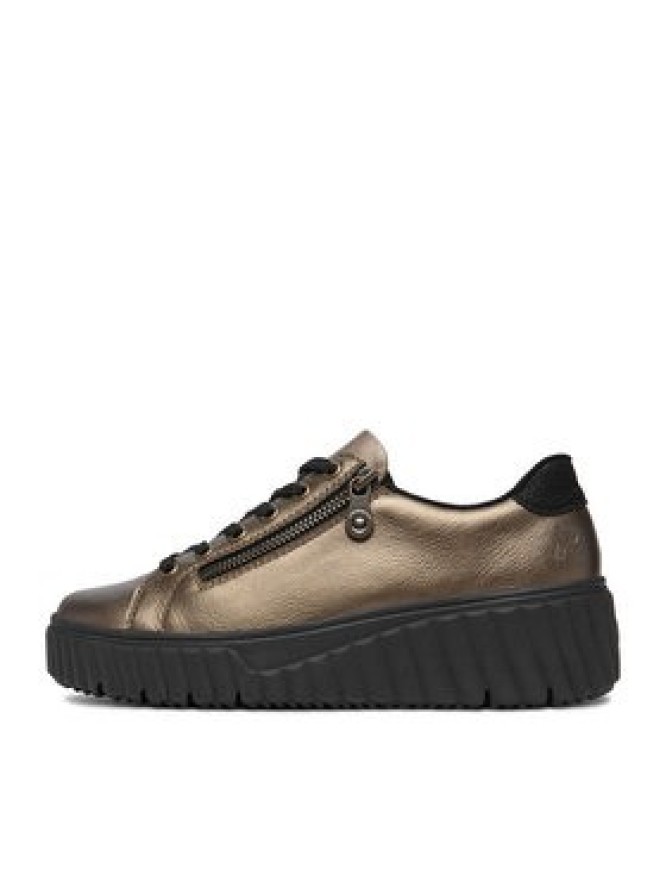 Rieker Sneakersy CEO-N2501-90 Złoty