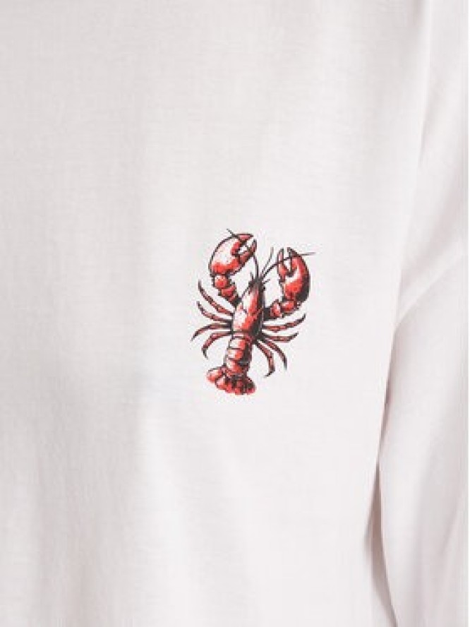 Pieces T-Shirt Tobster 17160811 Biały Oversize