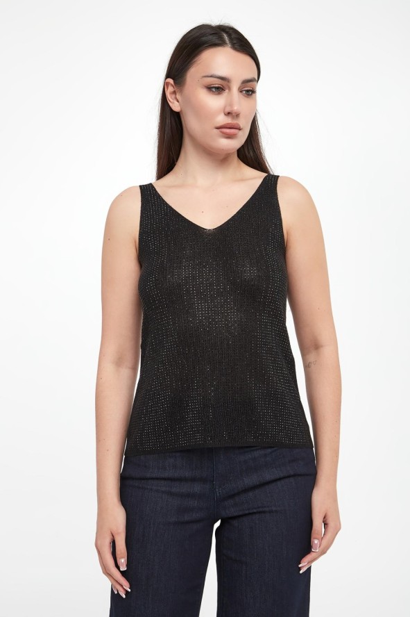 Top damski z cyrkoniami JOSEPH RIBKOFF