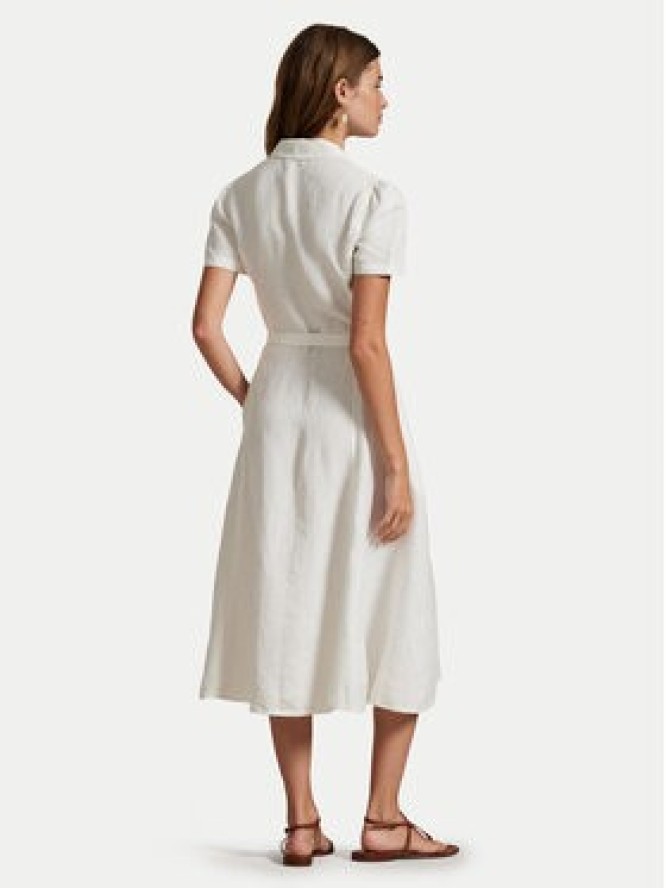 Polo Ralph Lauren Sukienka koszulowa 211972041001 Biały Regular Fit