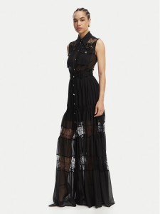 Babylon Sukienka wieczorowa EL0702 Czarny Regular Fit