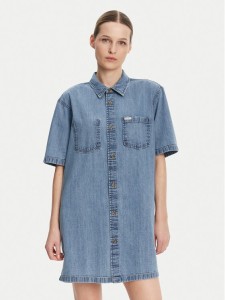 Guess Jeans Sukienka jeansowa W5GK99 D5M81 Niebieski Regular Fit