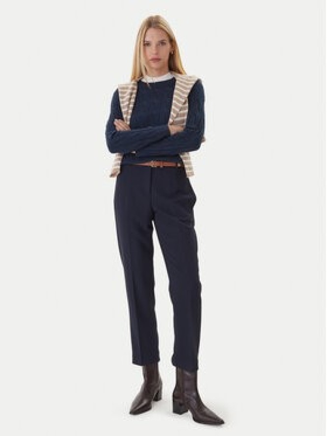 Tommy Hilfiger Spodnie materiałowe WW0WW48355 Granatowy Straight Fit