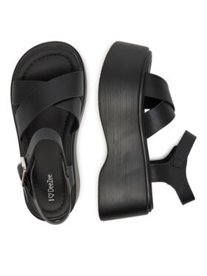 DeeZee Sandały 8791-3 Czarny