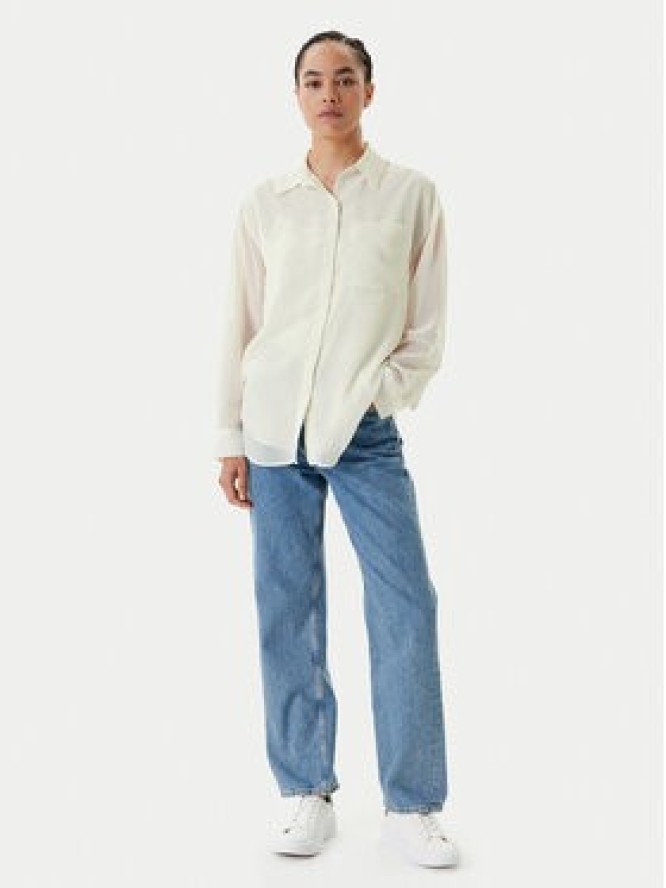 Calvin Klein Koszula LV044B902G Écru Regular Fit