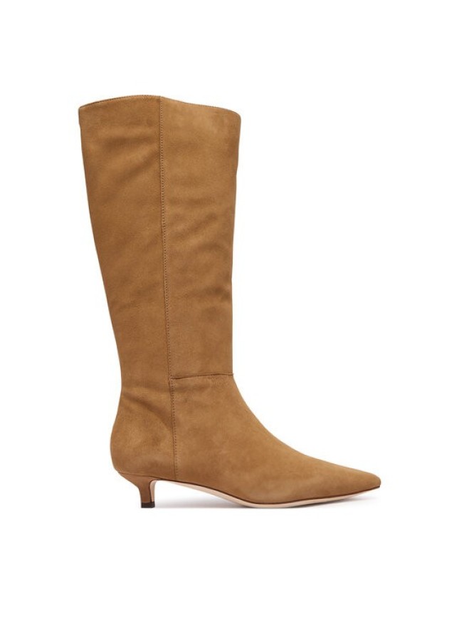 LAUREN RALPH LAUREN Kozaki Frncsa Tl Hl 802P15726003 Brązowy jasny