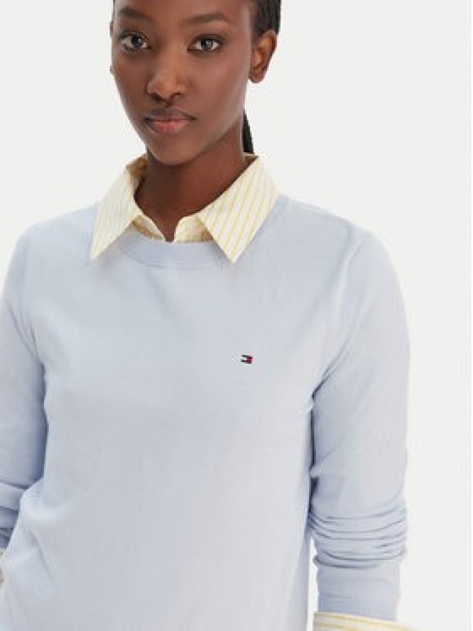 Tommy Hilfiger Sweter WW0WW44984 Błękitny Regular Fit