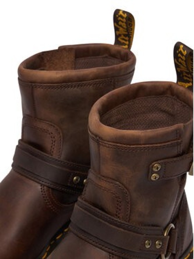 Dr. Martens Botki Crazy Horse DM41870200 Brązowy