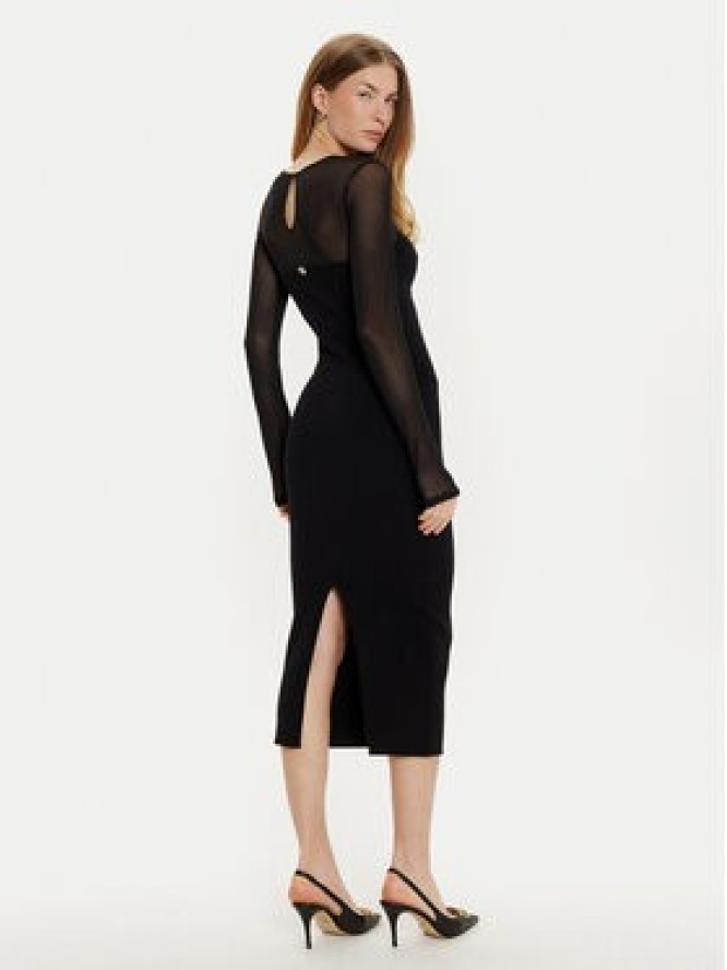 TWINSET Sukienka koktajlowa 242AT3040 Czarny Slim Fit