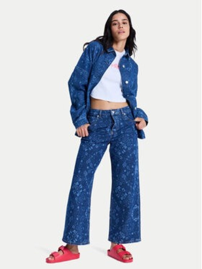 Roxy Koszula jeansowa Kick Back Washed ERJWT03750 Niebieski Relaxed Fit