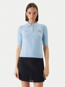 Morgan Sweter 261-MSOFI Błękitny Slim Fit