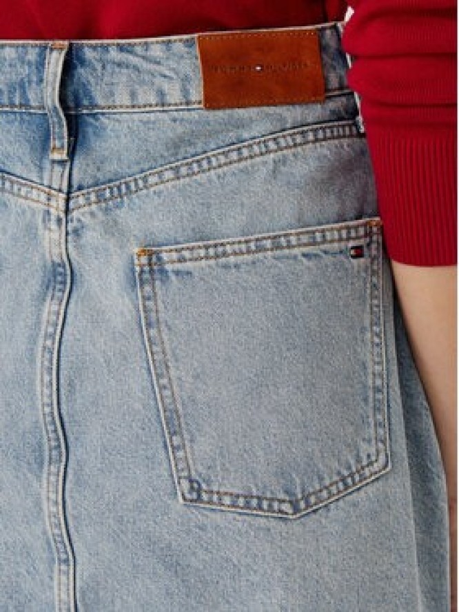 Tommy Hilfiger Spódnica jeansowa WW0WW50007 Niebieski Regular Fit