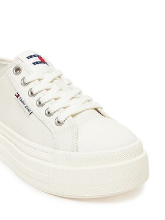 Tommy Jeans Sneakersy Tjw Foxing Flatform Lc EN0EN02736 Biały