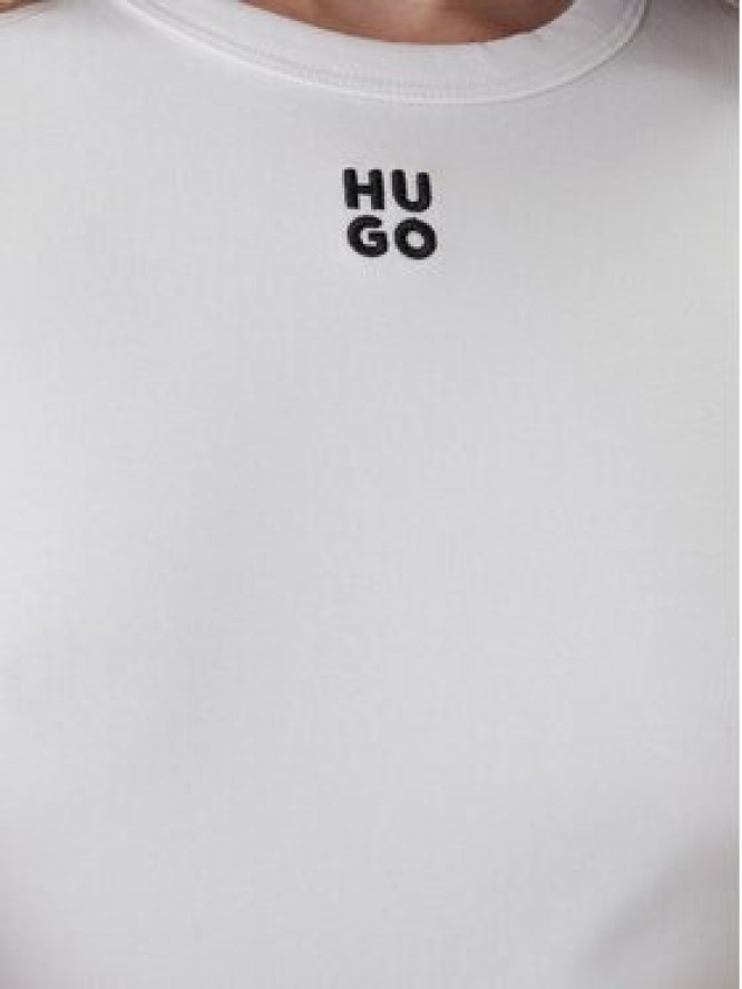 Hugo Bluzka Dafilomena_3 50518378 Biały Slim Fit