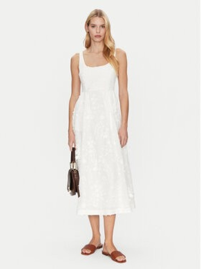 Munthe Sukienka letnia Fronia 251134825125 Écru Regular Fit