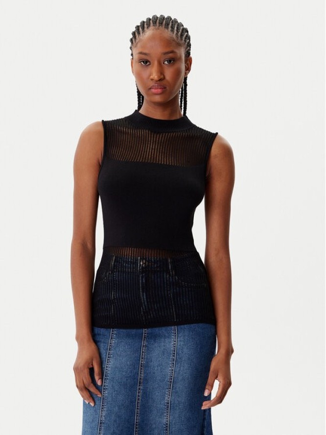 Morgan Bluzka 252-MJULIE Czarny Slim Fit