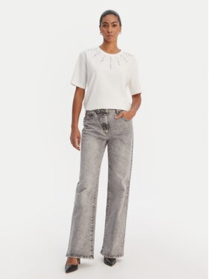 Morgan Jeansy 261-PIGRIM Szary Wide Leg