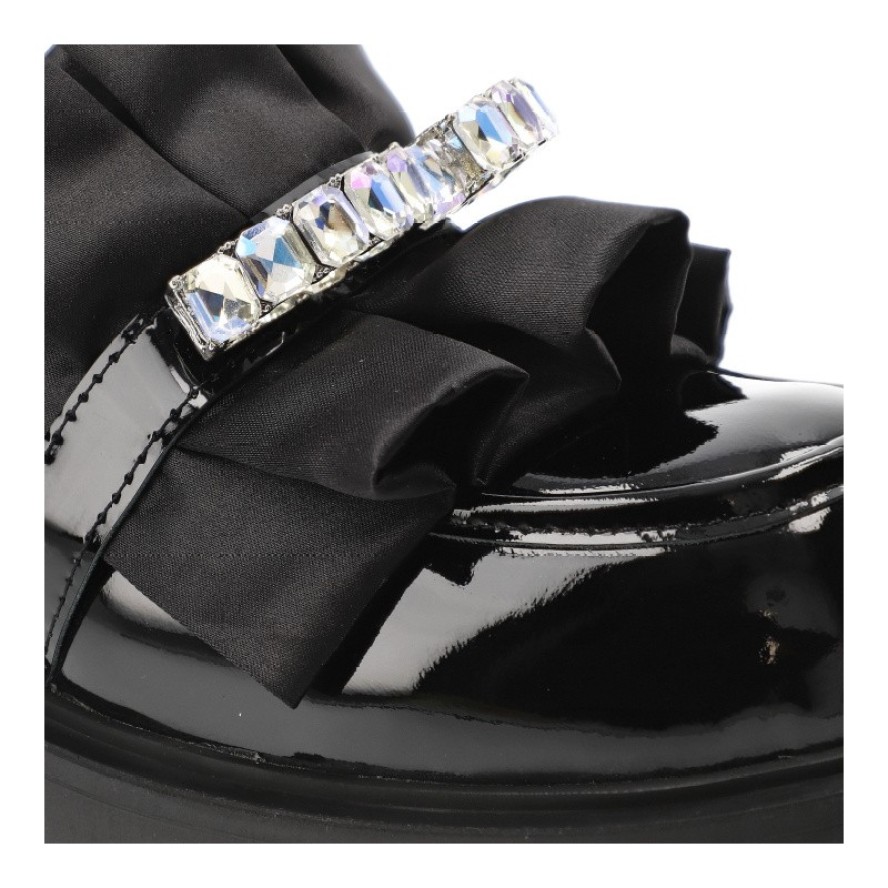 Czarne Półbuty Tuffoni Eleganckie Buty Damskie Premium