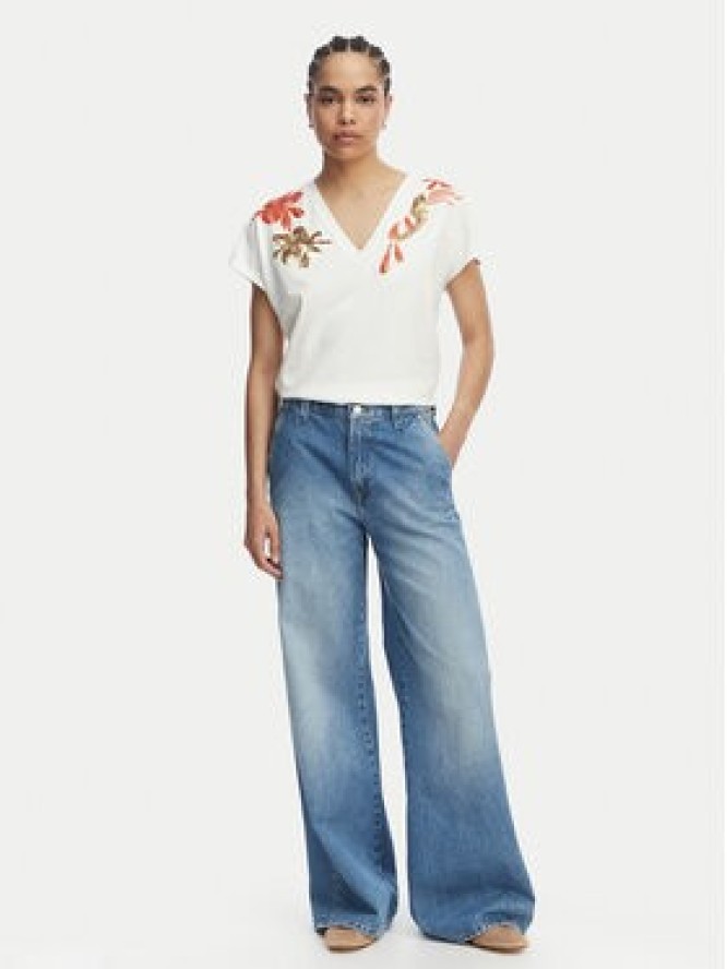 LOLA CASADEMUNT T-Shirt MS2615002 Biały Regular Fit