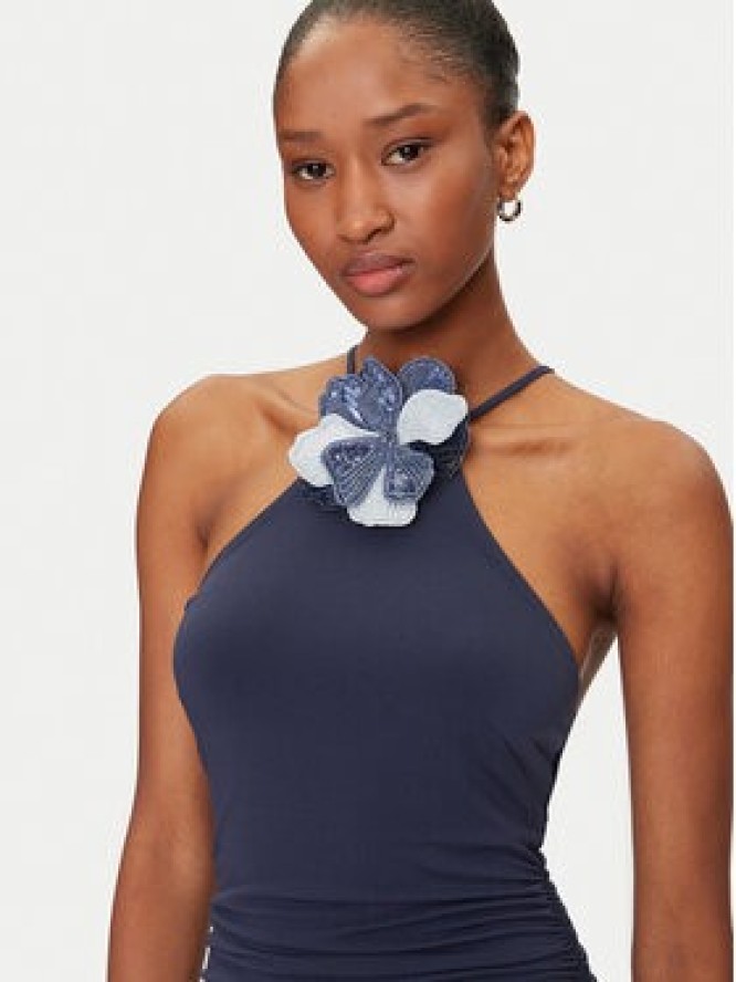 Guess Sukienka wieczorowa W5GK95 KCVG2 Granatowy Slim Fit