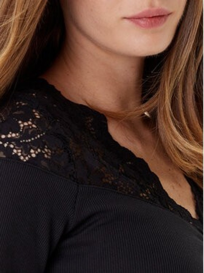 Morgan Bluzka 252-DELINE Czarny Slim Fit