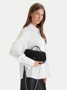 Calvin Klein Torebka Quilted Top Handle Chain Bag LV04F3410G Czarny