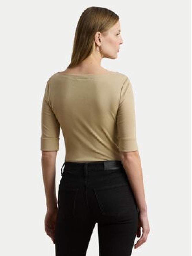 Lauren Ralph Lauren Bluzka 200654963177 Beżowy Slim Fit