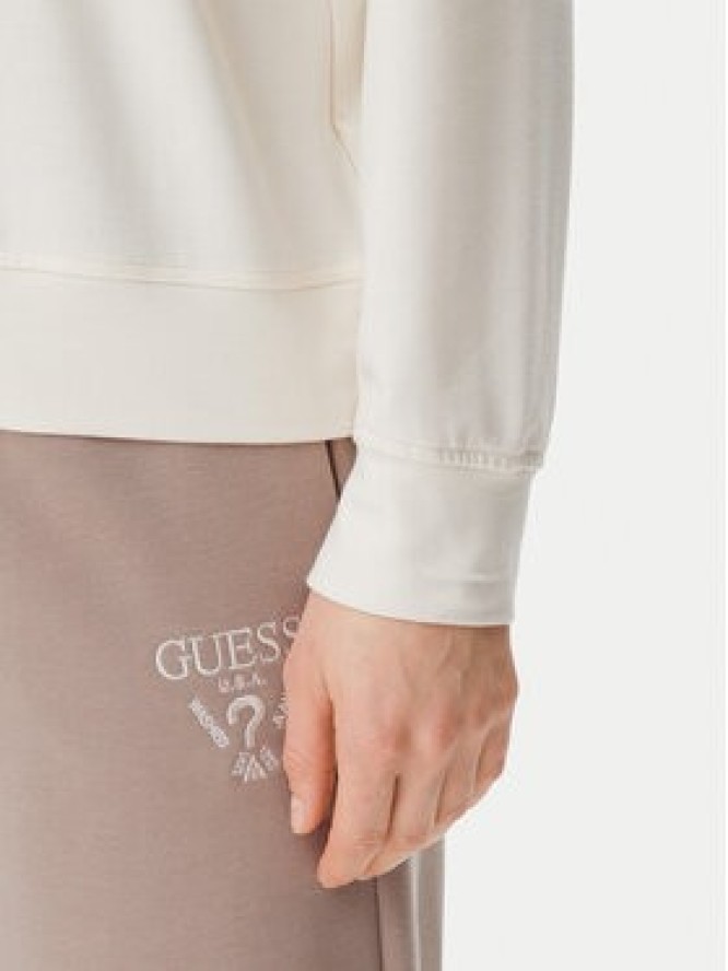 Guess Bluza O5GQ00 KCQP2 Écru Regular Fit