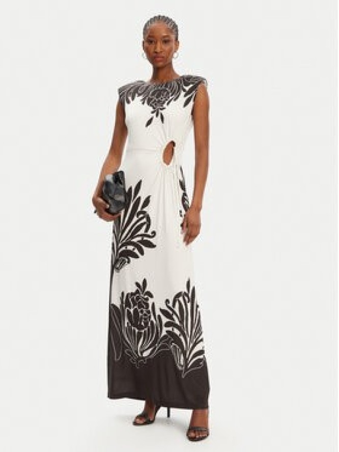 ACCESS FASHION Sukienka wieczorowa 53-3311-052 Biały Slim Fit