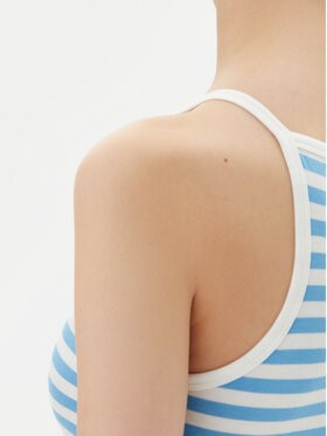 Pieces Top Jane 17155477 Niebieski Slim Fit