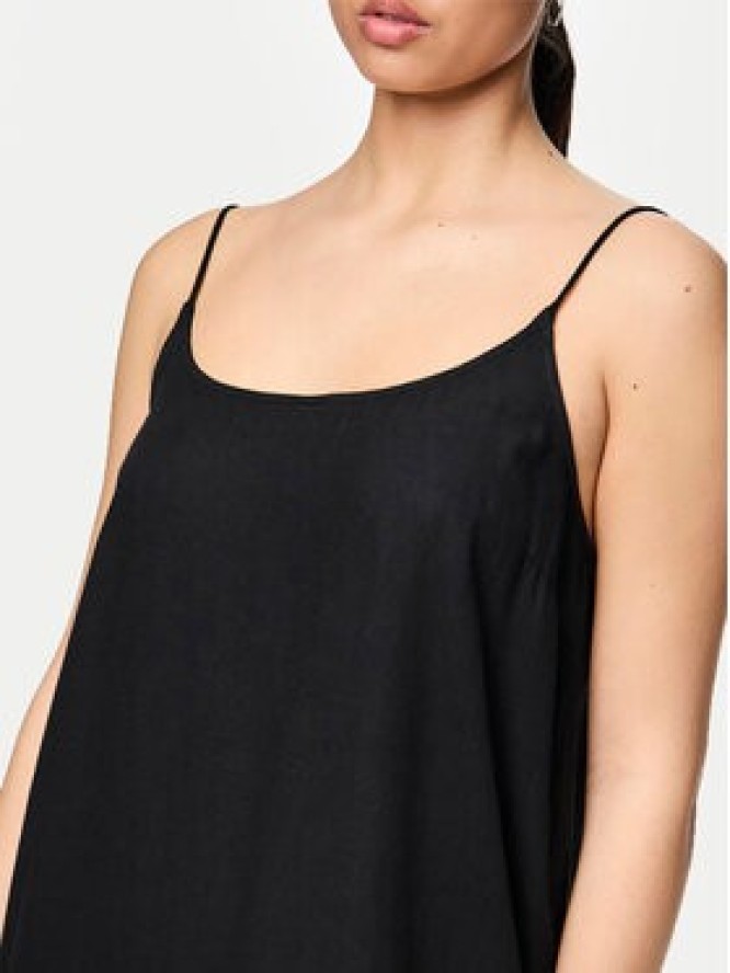 Pieces Sukienka letnia Pia 17151884 Czarny Loose Fit