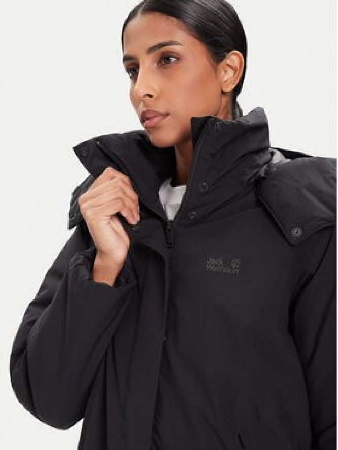 Jack Wolfskin Kurtka zimowa Frost Haven A65090 Czarny Regular Fit