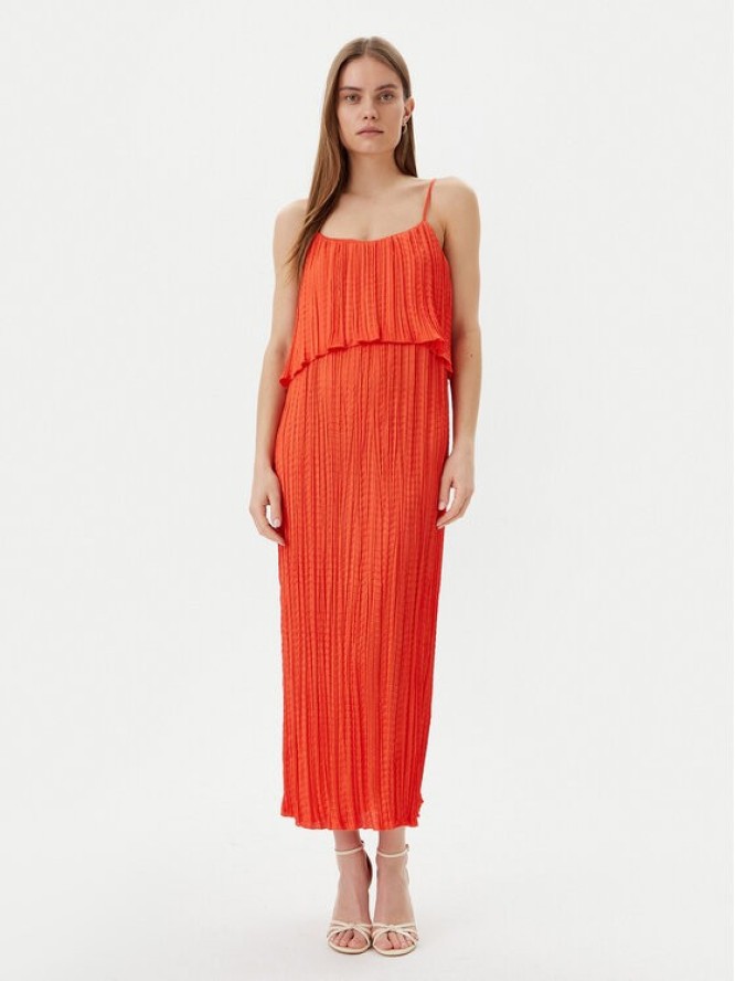 Lola Casademunt by Maite Sukienka letnia MS2516003 Pomarańczowy Regular Fit