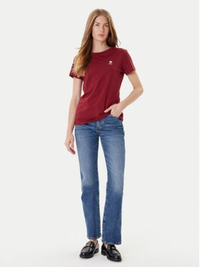 BOSS T-Shirt C_Esogo_3 50545288 Bordowy Regular Fit