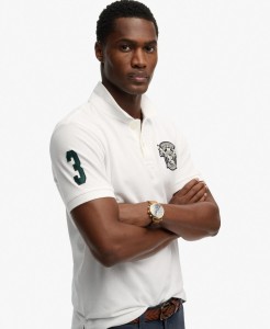 superdry Crest Polo Shirt – relaxed fit, 100% bawełna – OPTIC