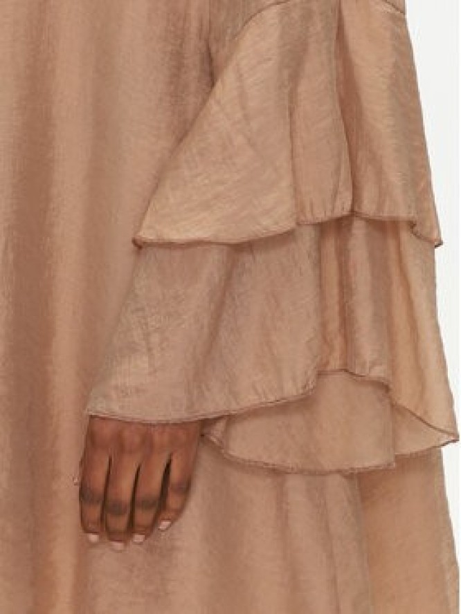 ViCOLO Sukienka letnia TD0753 Beżowy Regular Fit