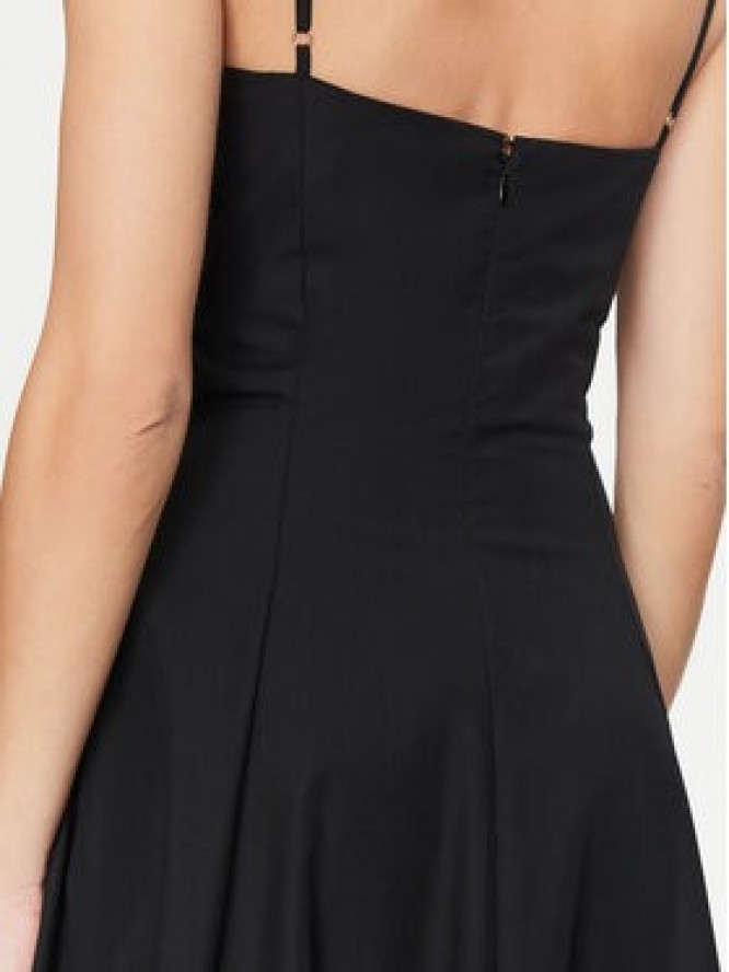 Simona Corsellini Sukienka koktajlowa P25CPAB01101 Czarny Slim Fit