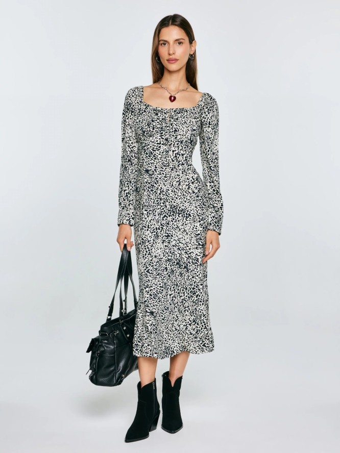 Botki damskie kowbojki ze skóry naturalnej zamszowej czarne SS274472 906