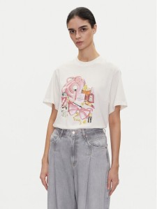 HUGO T-Shirt Vintage Tee_15 50539107 Écru Regular Fit