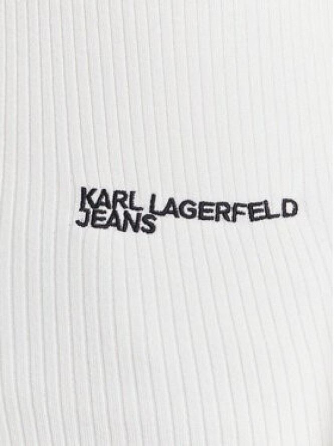 Karl Lagerfeld Jeans Sweter A3W18006 Écru Slim Fit