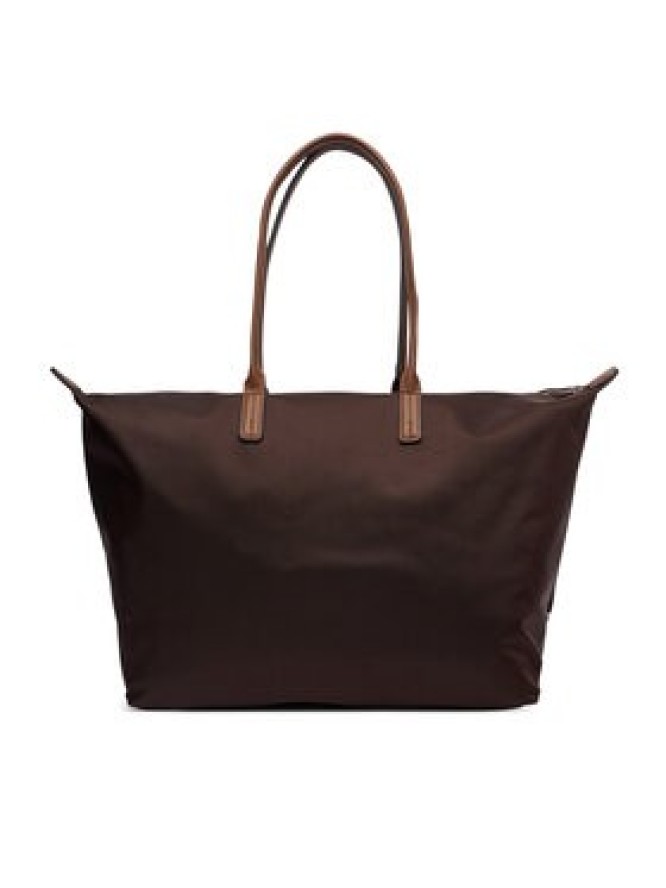 Tommy Hilfiger Torebka Popette Maxi Tote AW0AW17996 Brązowy