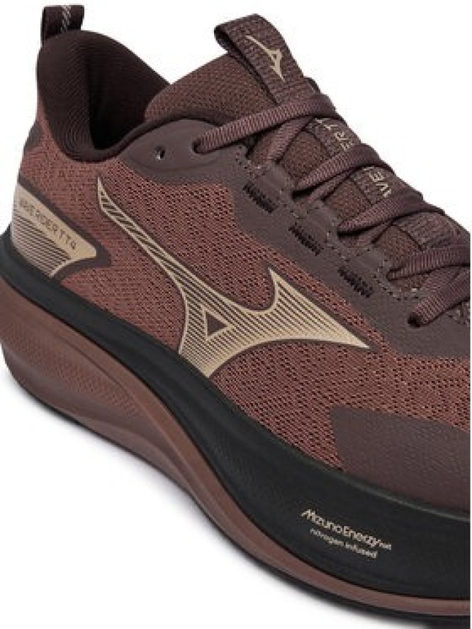 Mizuno Buty do biegania Wave Rider Tt 4 J1GW2632 Bordowy