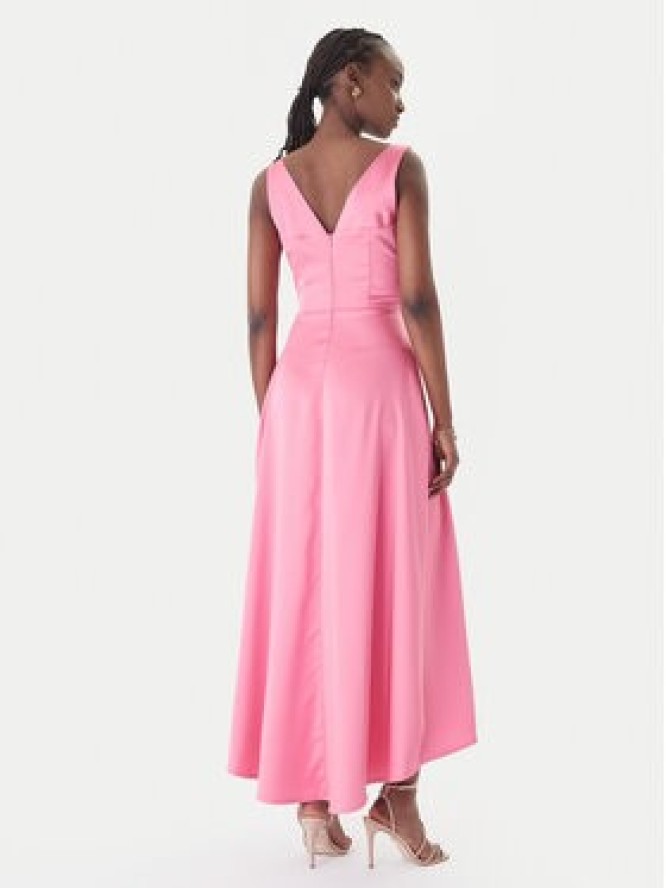 Rinascimento Sukienka koktajlowa CFC0127853003 Różowy jasny Slim Fit