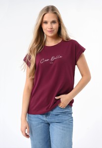 Koszulka z napisem, Comfort Fit, T-CIA