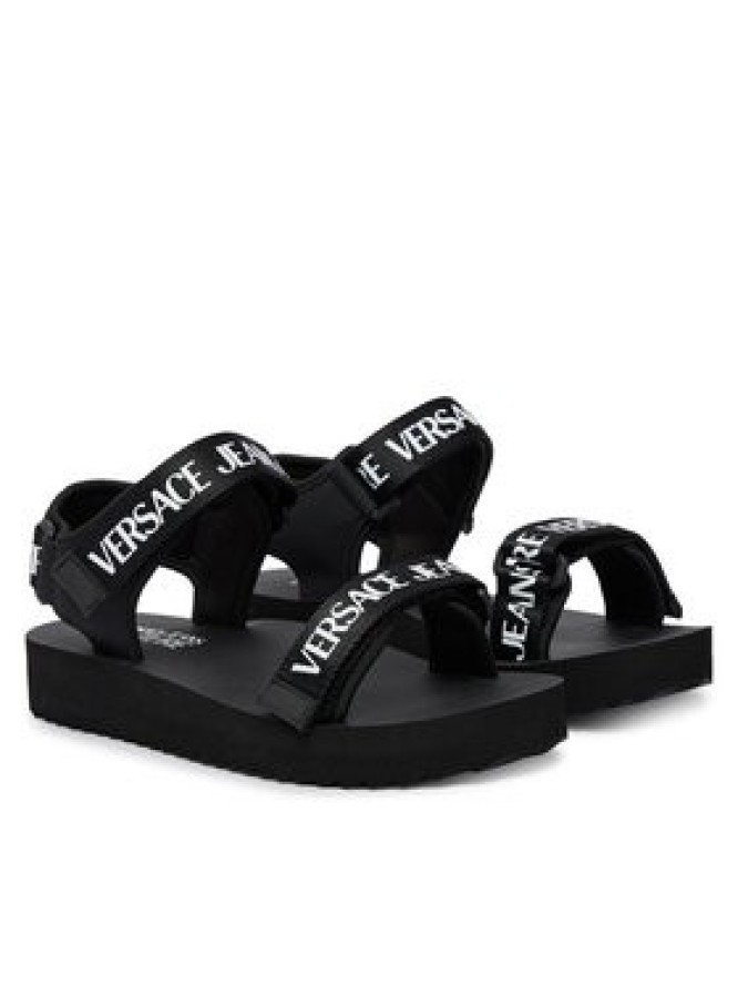 Versace Jeans Couture Sandały 80VA3SX4 ZS630 Czarny