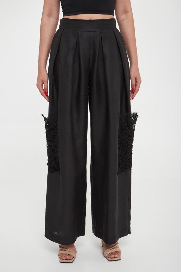 Spodnie damskie lniane ERMANNO SCERVINO LIFE