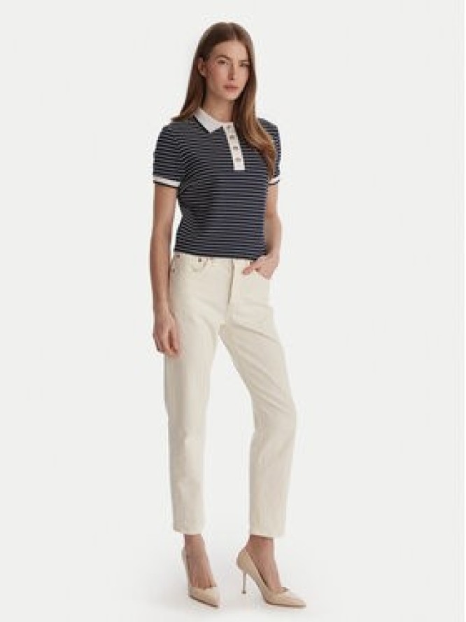 Guess Polo W6GP17 K2946 Granatowy Regular Fit