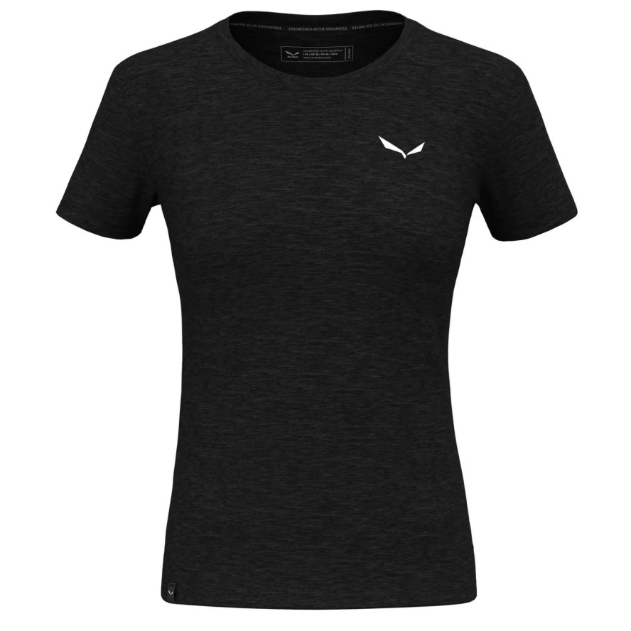 T-shirt z mini logo damskie Salewa Eagle