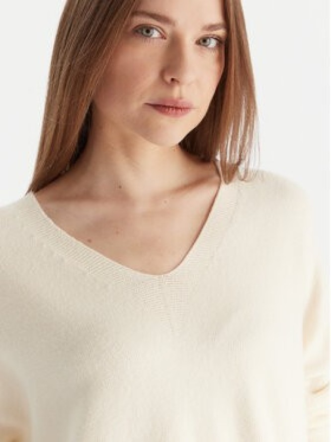 Kontatto Sweter 3M0842C Écru Relaxed Fit