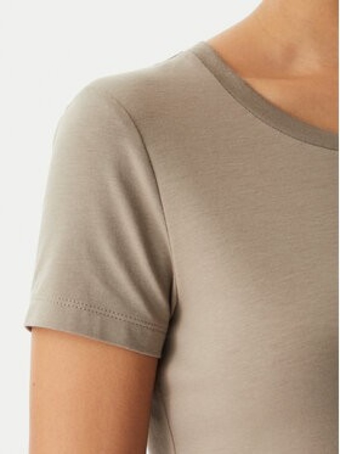 EA7 Emporio Armani T-Shirt 7W001045 AF10373 U6167 Brązowy Regular Fit